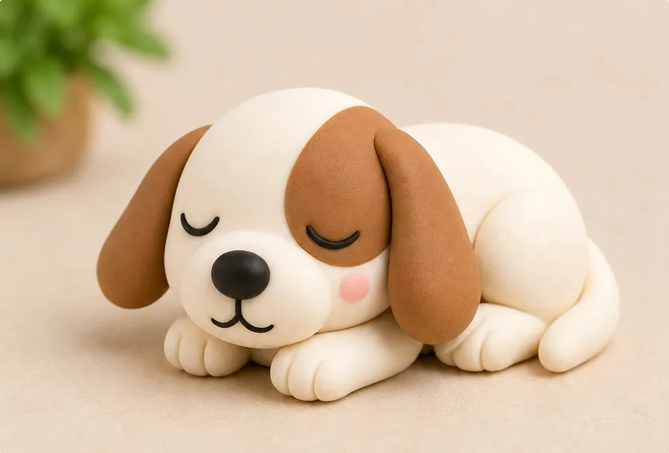 Slapende puppy